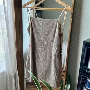 Urban Outfitters Snake Print Mini Dress
